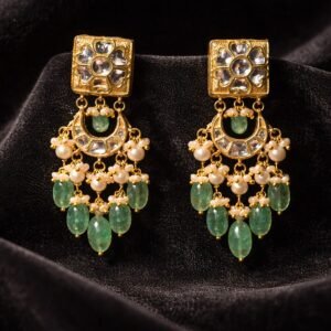 Vrinda Emerald Drop Earrings